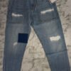 22pc FREE PEOPLE x Sandrine Rose Patchwork Distressed Jeans 24 25 26 #29866A (F-2-3)