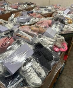 mixed assorted shoes pallets