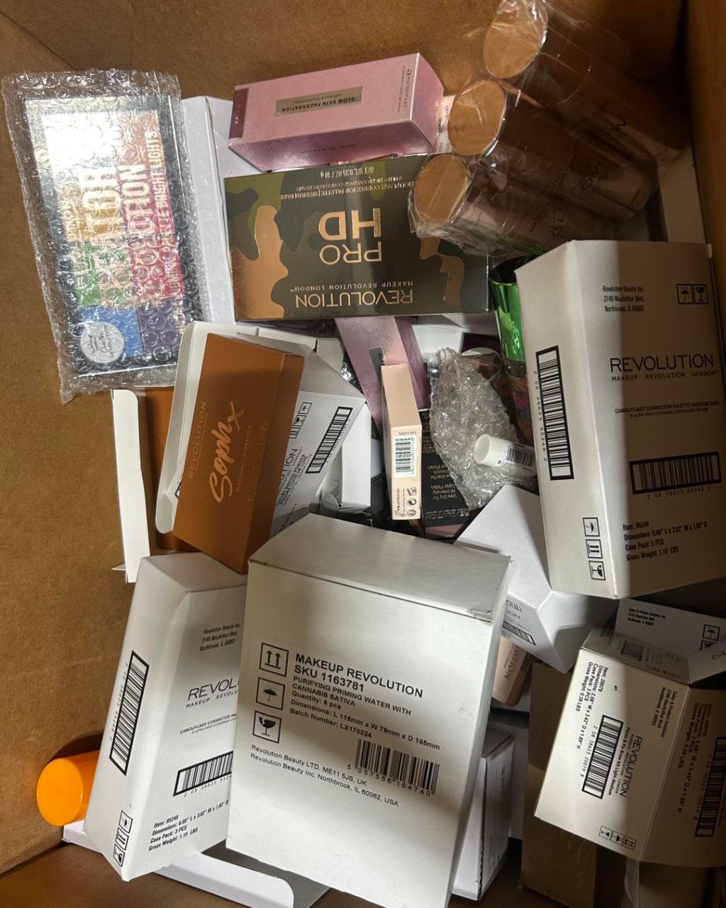 Revolution Makeup boxes