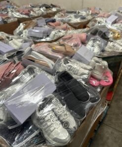 mixed assorted shoes pallets